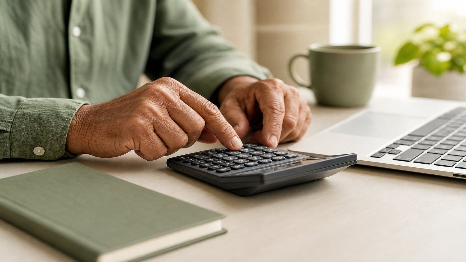 A bookkeeper tallies individual transactions that add up to an account total