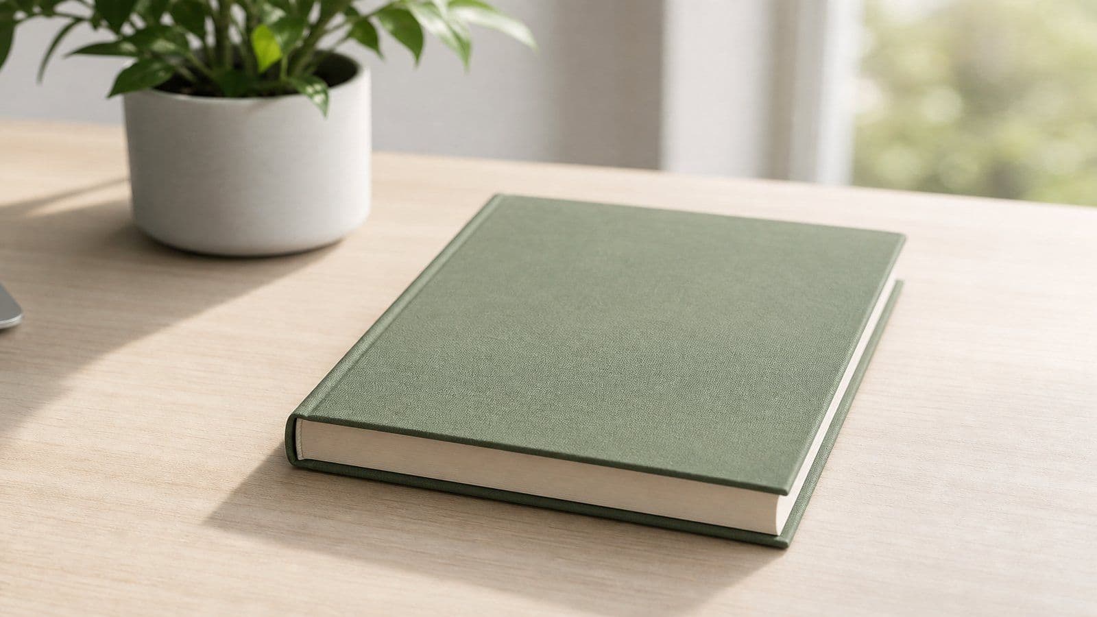 A closed ledger sits ready for the next monthly reconciliation