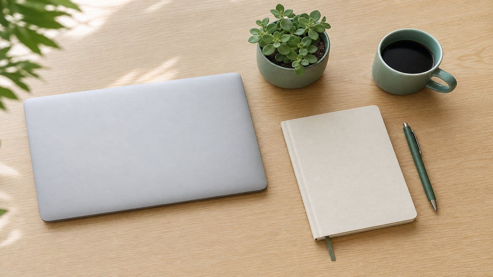 A neatly organized workspace that reflects a well-structured approach to keeping business books in order