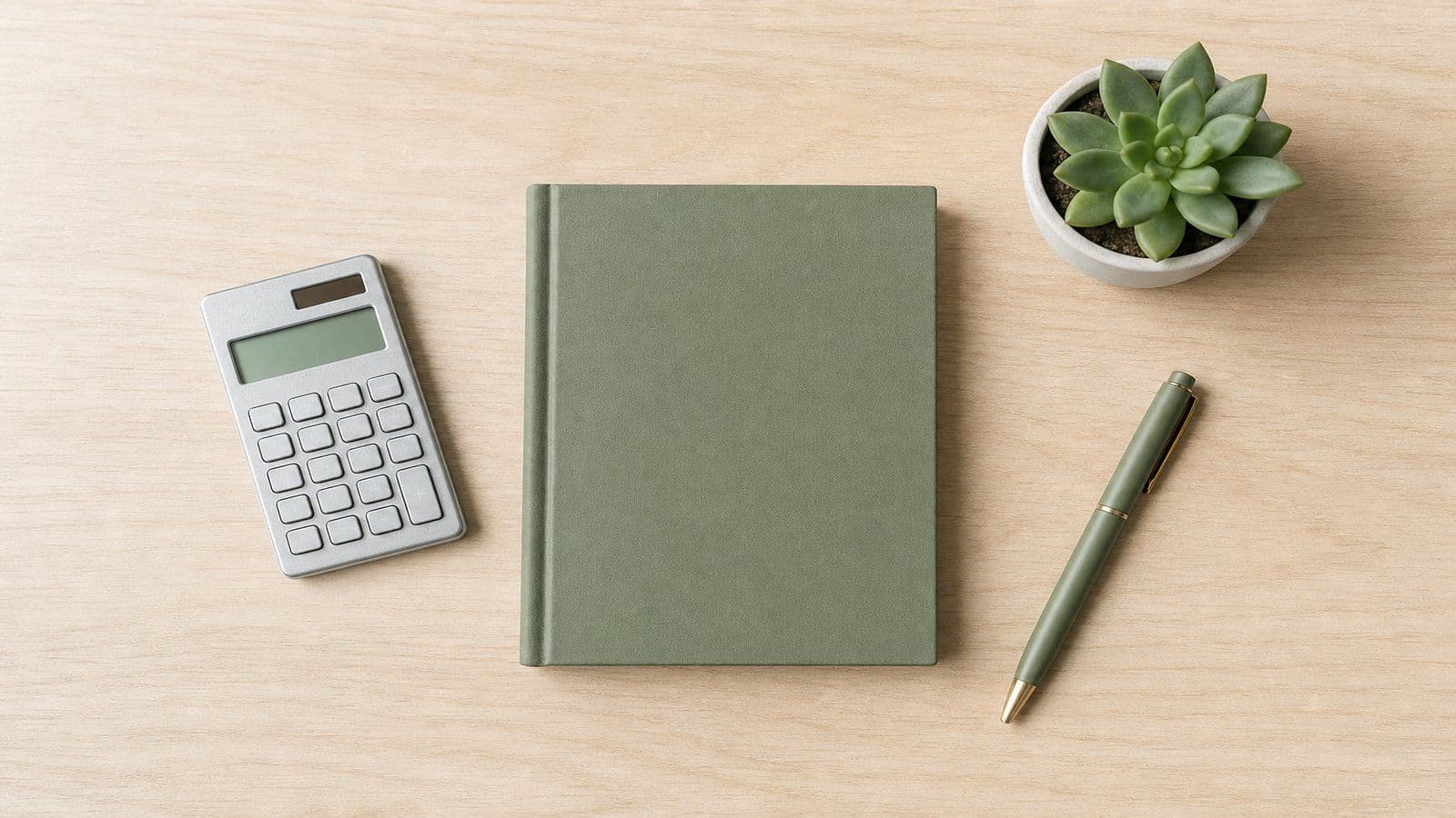 The tools of a clean period-end close laid out on a desk